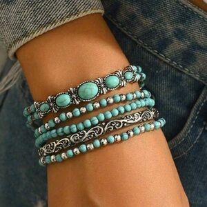 Boho Beaded Bracelet Set M1713
